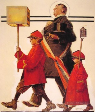 Norman Rockwell Painting - desfile 1924 Norman Rockwell